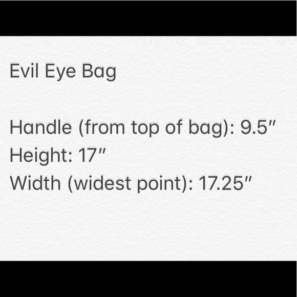Evil Eye Bag - NWT - Picture 4 of 4